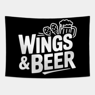 Wings and Beer Tapestry