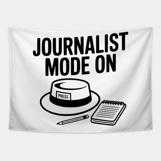 Journalist Mode On Tapestry by Frank Ring