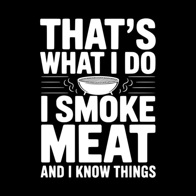 That's What I Do I Smoke Meat and I Know Things by Frank Ring