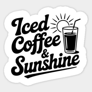 Iced Coffee & Sunshine Sticker