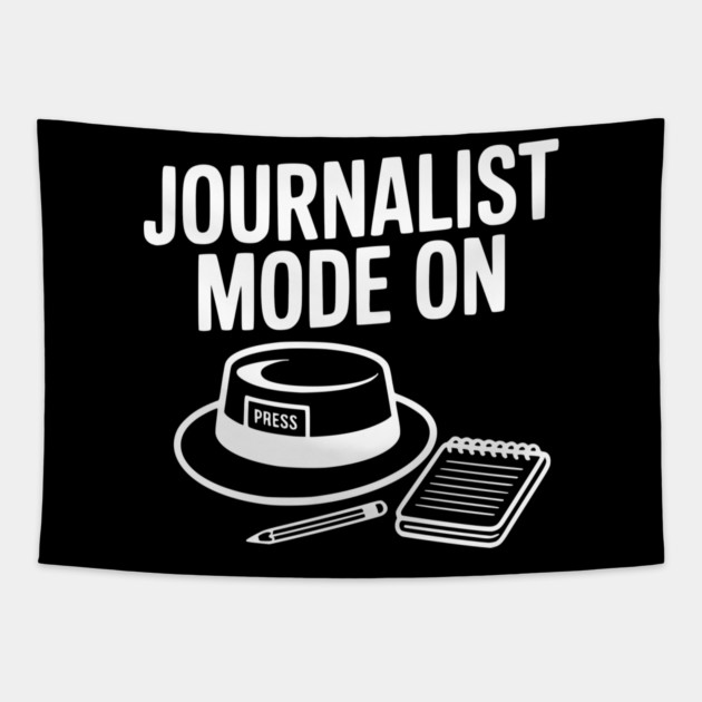 Journalist Mode On Tapestry by Frank Ring