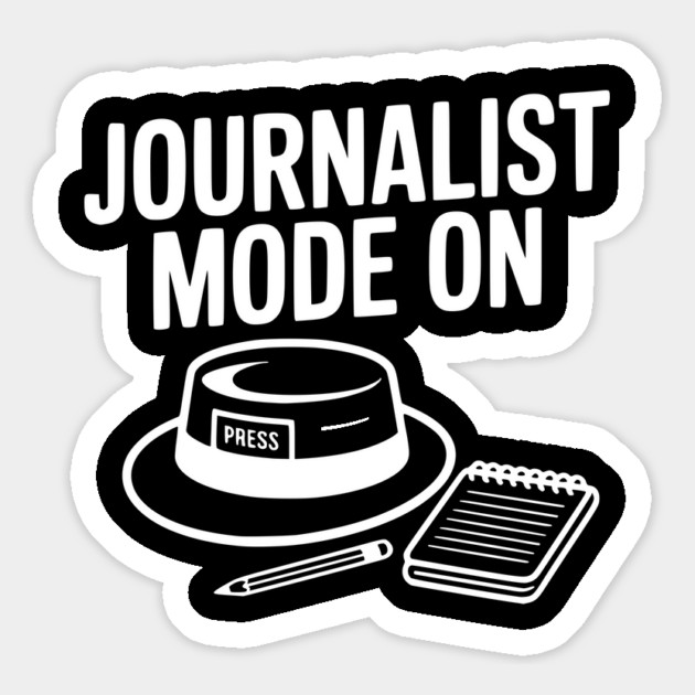 Journalist Mode On Magnet by Frank Ring