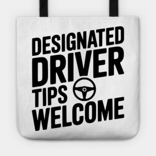 Designated Driver Tips Welcome Tote