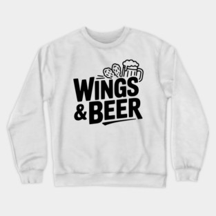 Wings and Beer Crewneck Sweatshirt
