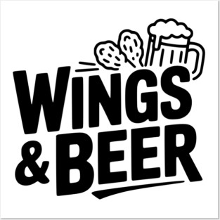 Wings and Beer Posters and Art