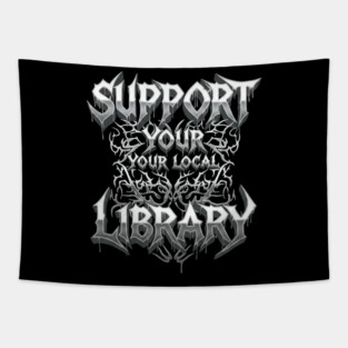 Support Your Local Library Tapestry