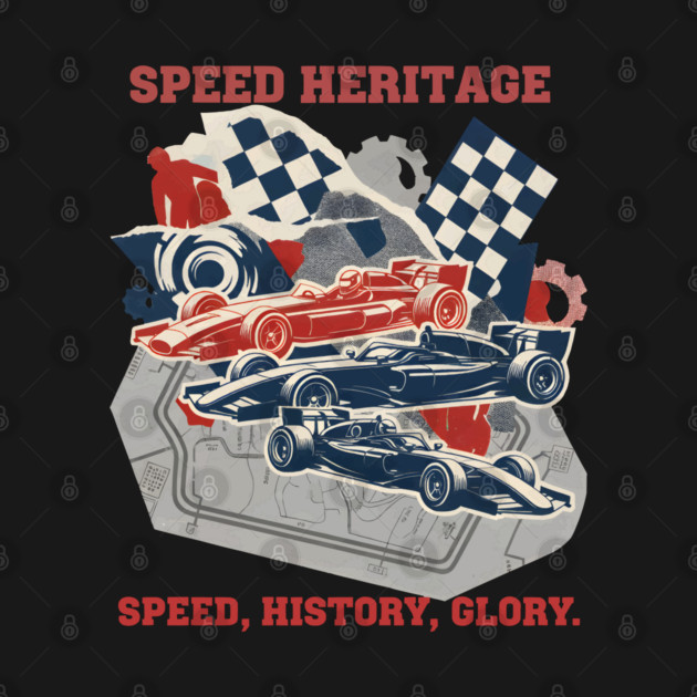 Artistic Racing History Collage with Circuit Maps by criarthdesign