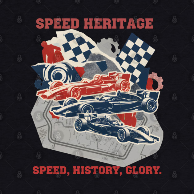 Artistic Racing History Collage with Circuit Maps by criarthdesign