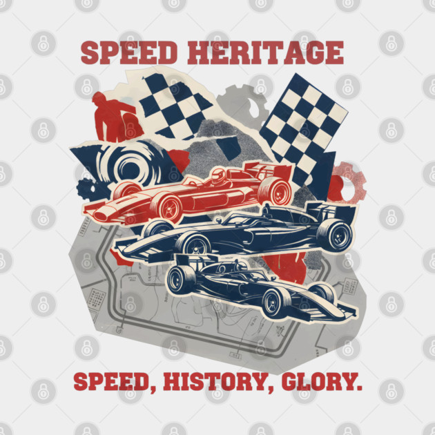 Artistic Racing History Collage with Circuit Maps by criarthdesign