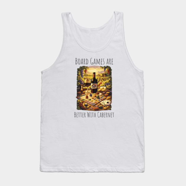 Board Games are better with Cabernet vintage design Tank Top by Joaddo