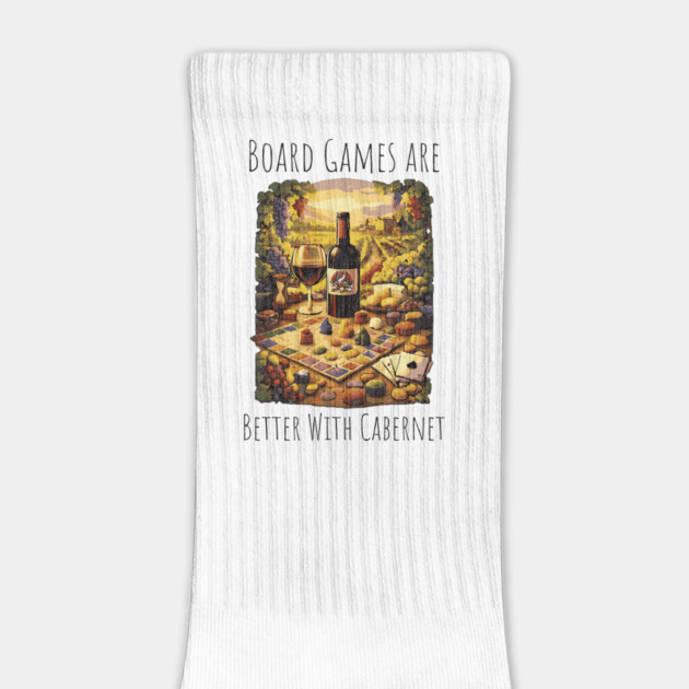Board Games are better with Cabernet vintage design by Joaddo