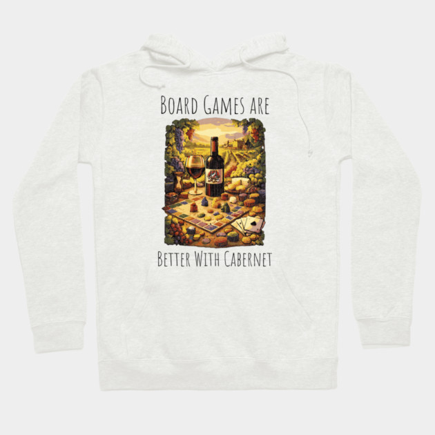 Board Games are better with Cabernet vintage design Hoodie by Joaddo