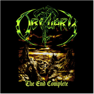 OBITUARY The end complete vintage Posters and Art