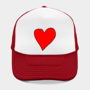 Red Love Heart Hat