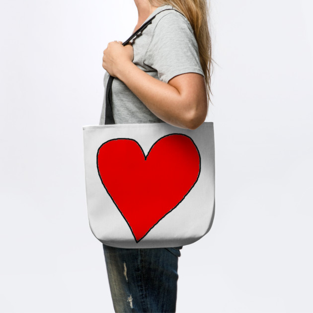 Red Love Heart by Creatifly Graphic Tees