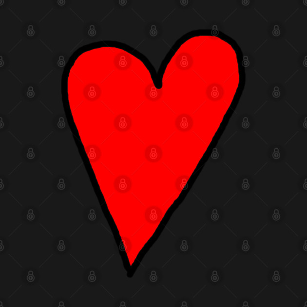 Red Heart by Creatifly Graphic Tees