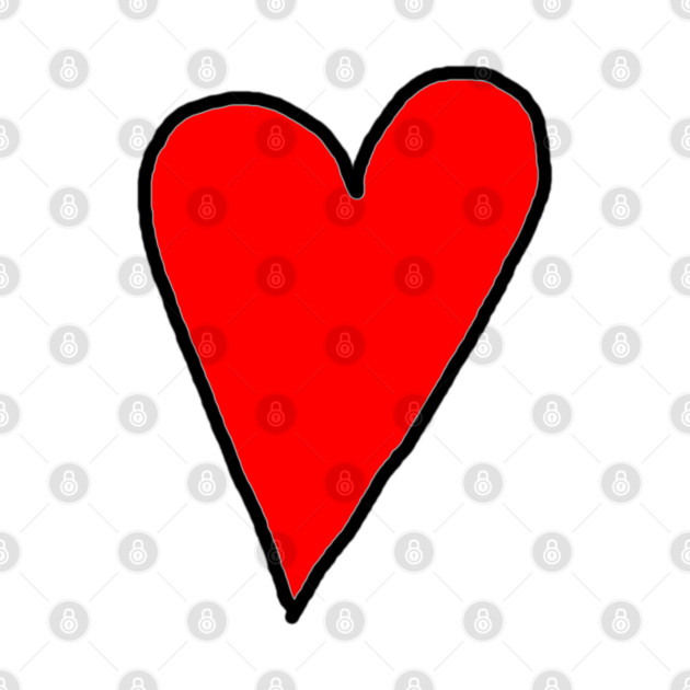 Red Heart by Creatifly Graphic Tees