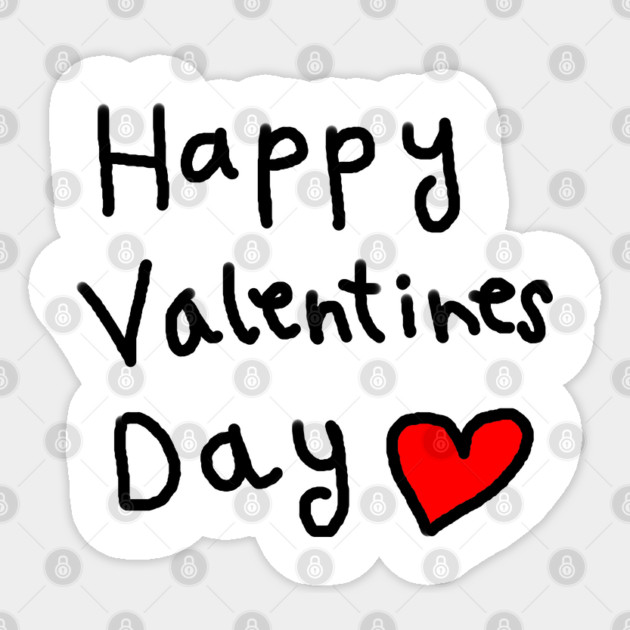Happy Valentine's Day Sticker by Creatifly Graphic Tees