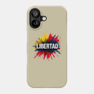 Libertad – Venezuela Splash Art Phone Case