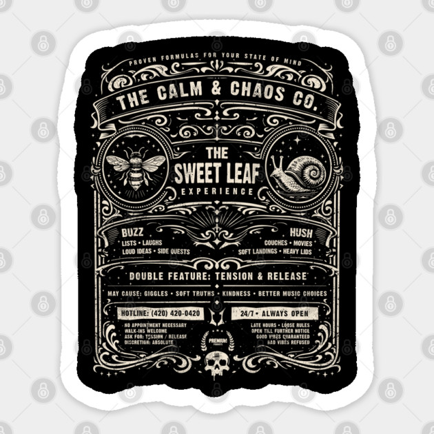 SWEET LEAF EXPERIENCE Sticker by artslaves