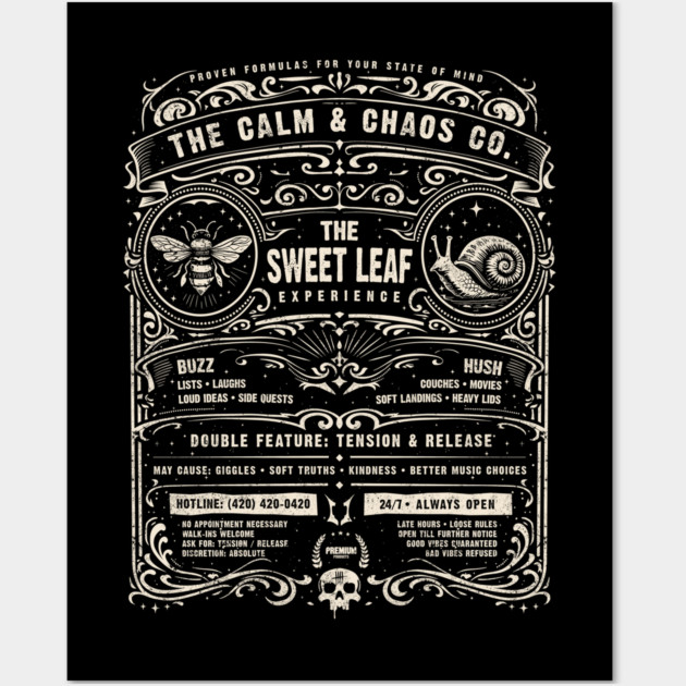 SWEET LEAF EXPERIENCE Wall Art by artslaves