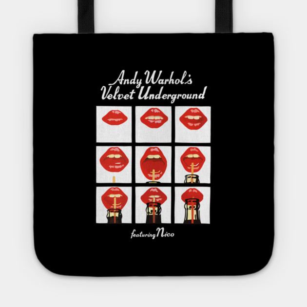 Cool Andy Warhol Velvet Underground Tote by James Bates