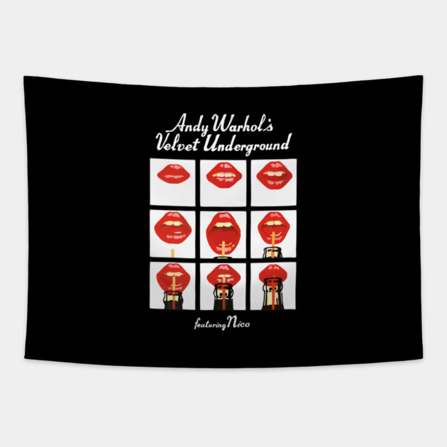 Cool Andy Warhol Velvet Underground Tapestry by James Bates