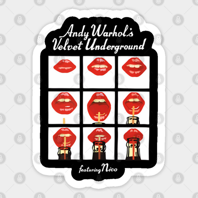 Cool Andy Warhol Velvet Underground Sticker by James Bates