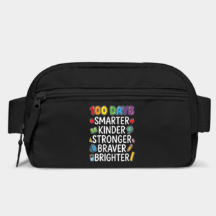 100 Days Smarter Kinder Stronger Braver Brighter Bag