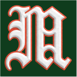 Miami Hurricanes Old English M Posters and Art