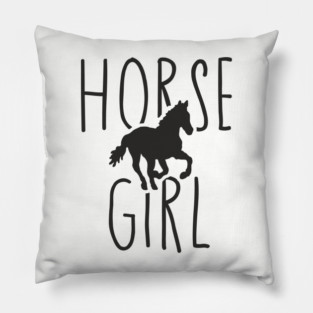 Horse Girl Outdoorsy Country Life Pillow