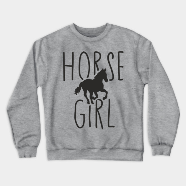 Horse Girl Outdoorsy Country Life Crewneck Sweatshirt by Anticorporati