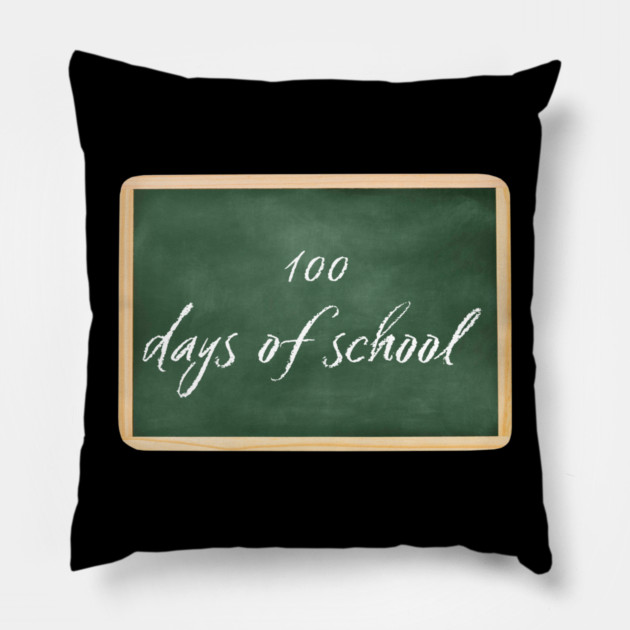 100 Days Of School Pillow by Creatifly Graphic Tees