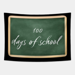 100 Days Of School Tapestry