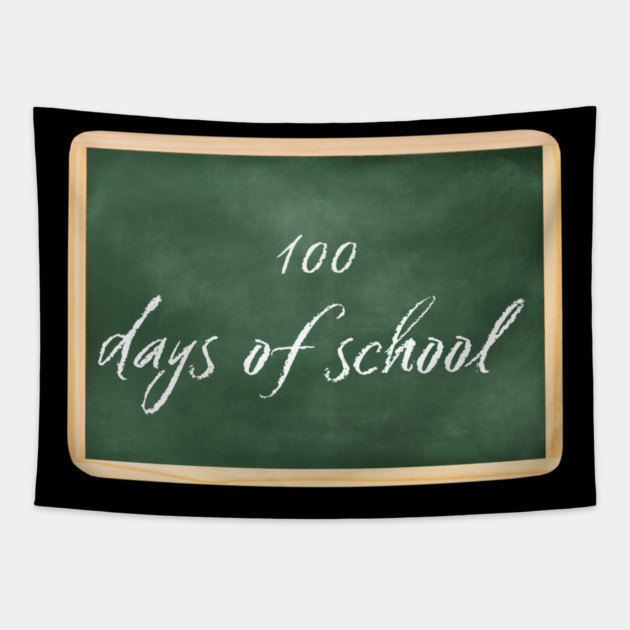 100 Days Of School Tapestry by Creatifly Graphic Tees