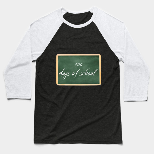 100 Days Of School Baseball T-Shirt by Creatifly Graphic Tees