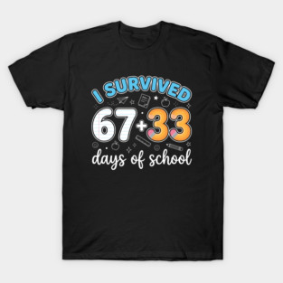 I Survived 100 Days of School T-Shirt