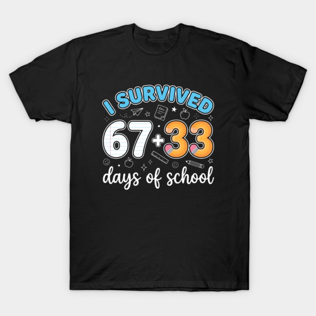 I Survived 100 Days of School T-Shirt by Creatifly Graphic Tees