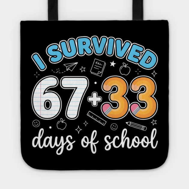 I Survived 100 Days of School Tote by Creatifly Graphic Tees