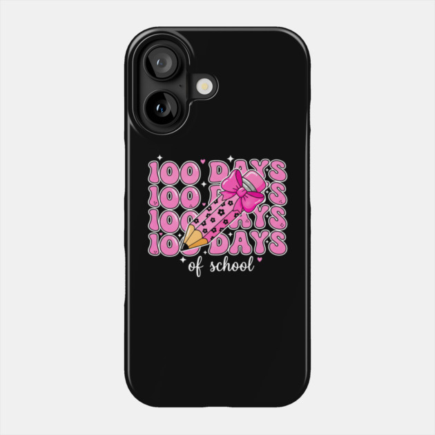 100 Days Of School Phone Case by Creatifly Graphic Tees