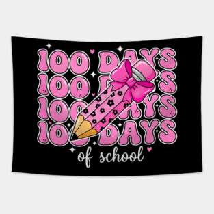 100 Days Of School Tapestry