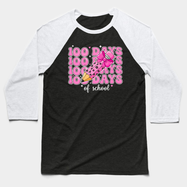 100 Days Of School Baseball T-Shirt by Creatifly Graphic Tees