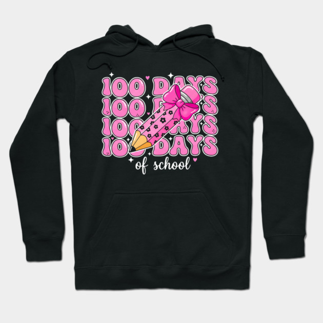100 Days Of School Hoodie by Creatifly Graphic Tees