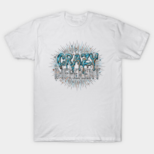 Crazy Different Psychedelic Melting Liquid Typography T-Shirt