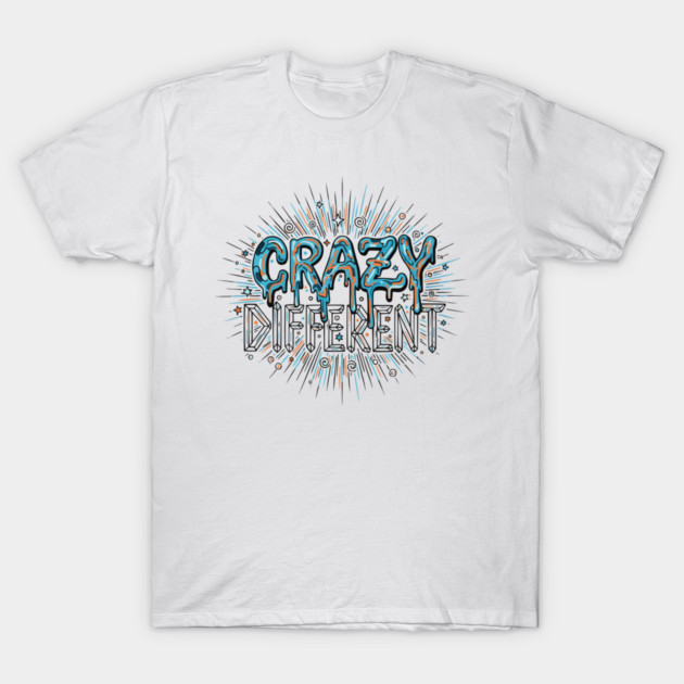 Crazy Different Psychedelic Melting Liquid Typography T-Shirt by criarthdesign