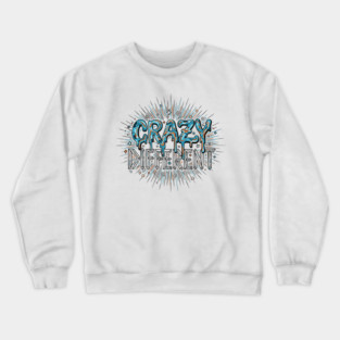 Crazy Different Psychedelic Melting Liquid Typography Crewneck Sweatshirt