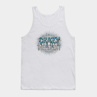 Crazy Different Psychedelic Melting Liquid Typography Tank Top