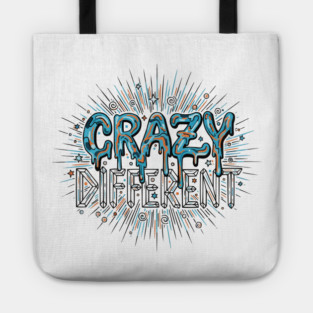 Crazy Different Psychedelic Melting Liquid Typography Tote