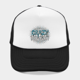 Crazy Different Psychedelic Melting Liquid Typography Hat