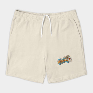 Groovy Retro Daisy - Keep Growing Positive Vibes Shorts